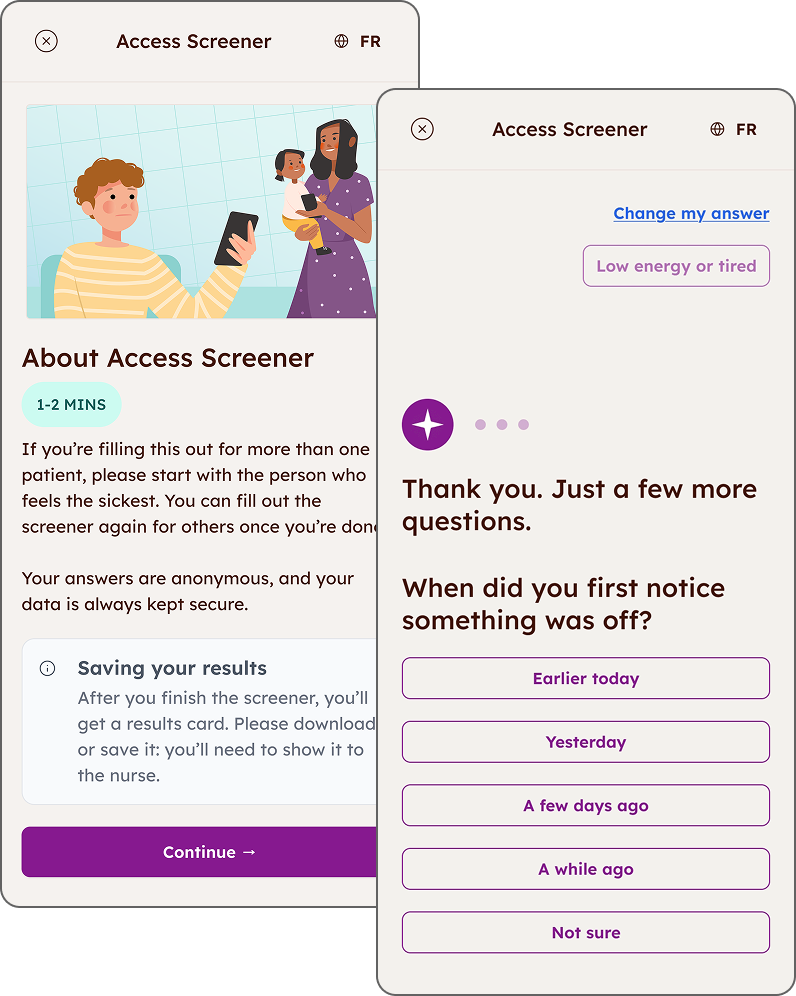 Animated Everwell dashboard showing a patient’s physical health trend line gradually building over six months